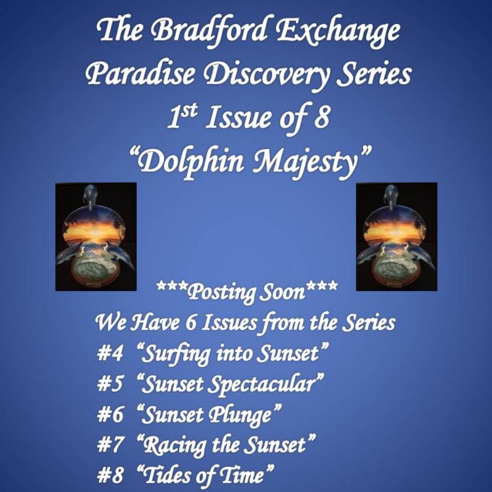 The Bradford Exchange Paradise Discovery Series Vintage Collector Plates - Picture 2 of 16